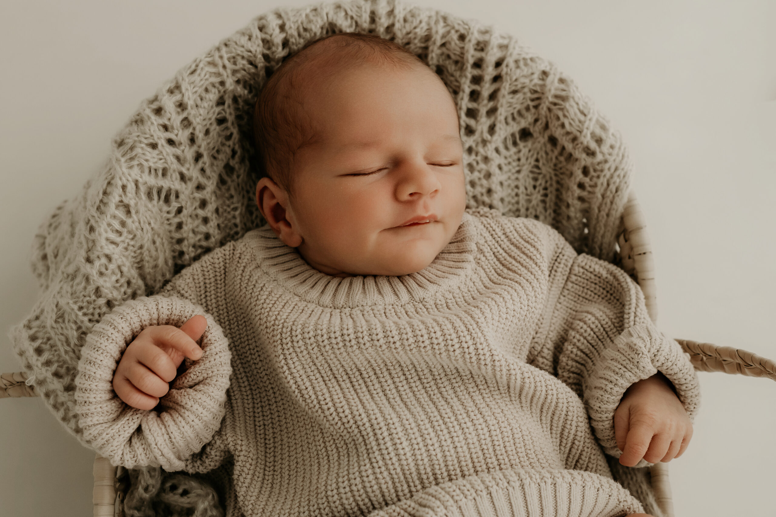 zufriedenes Baby im Studio Lengerich